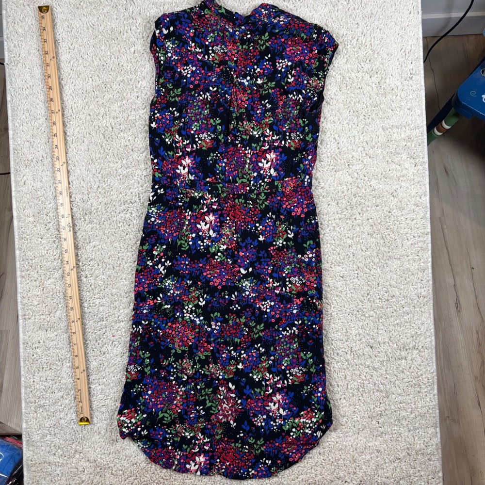 Conversations by Anthropologie 32 of 52 Floral Button Smocked Dress Women US 4 - Picture 10 of 10